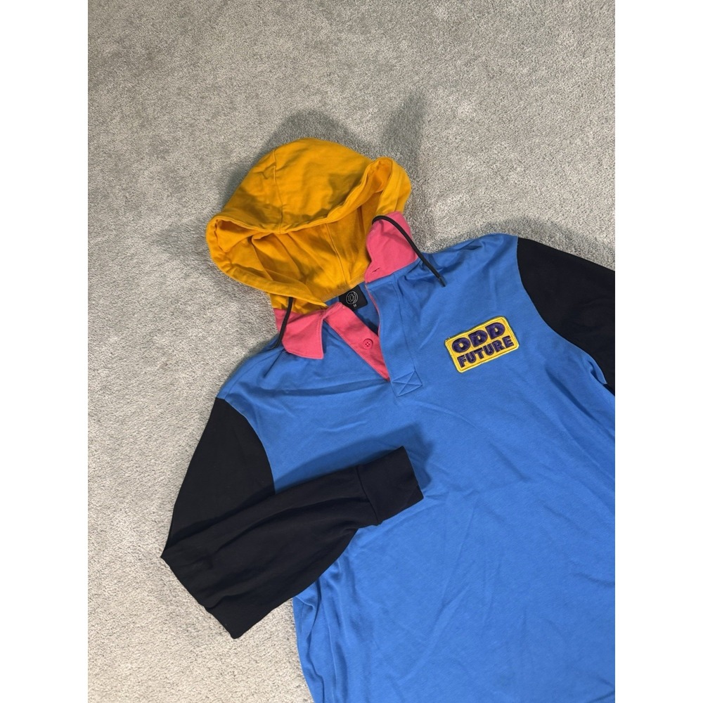 Odd Future Hoodie Medium‎ Color Block Tyler the Creator Hooded Streetwear